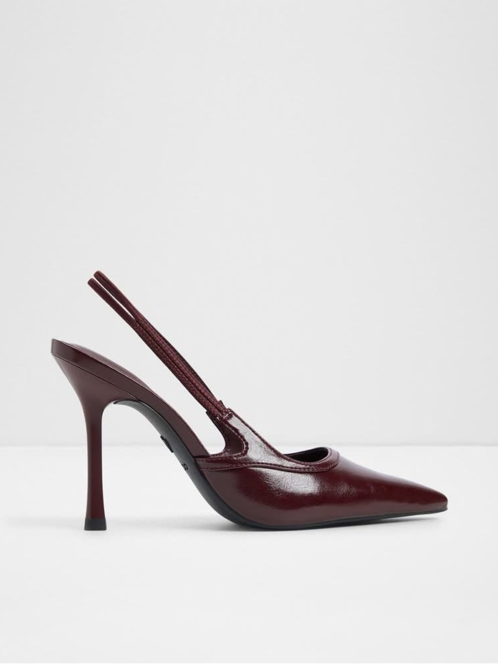 ALDO New glossy burgundy Puckerup slingback pumps size 8 *NEW*